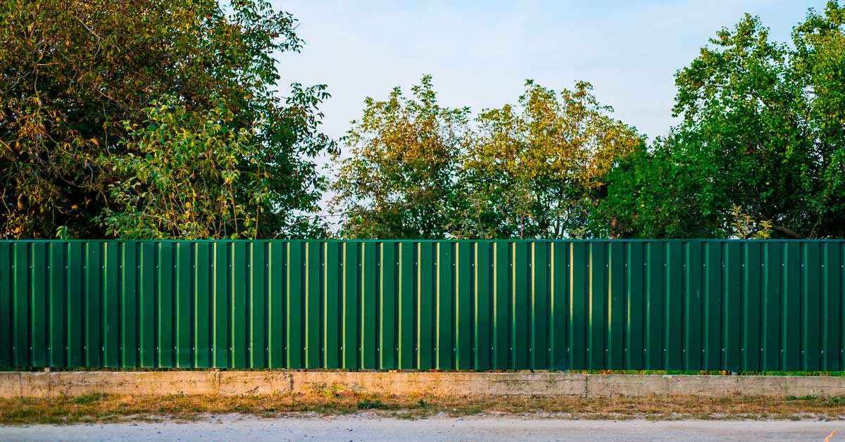 Aluminum green fence structure