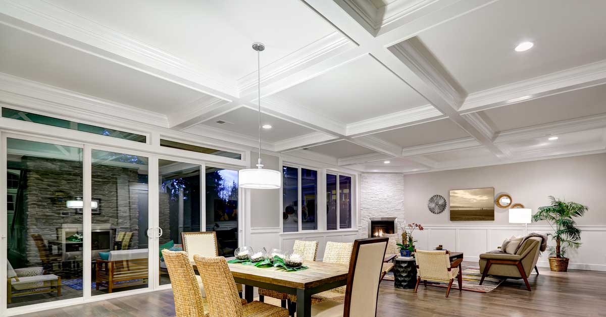 Coffered ceilings installation process