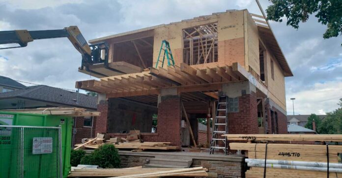 Second floor added by contractor Second floor added by contractor