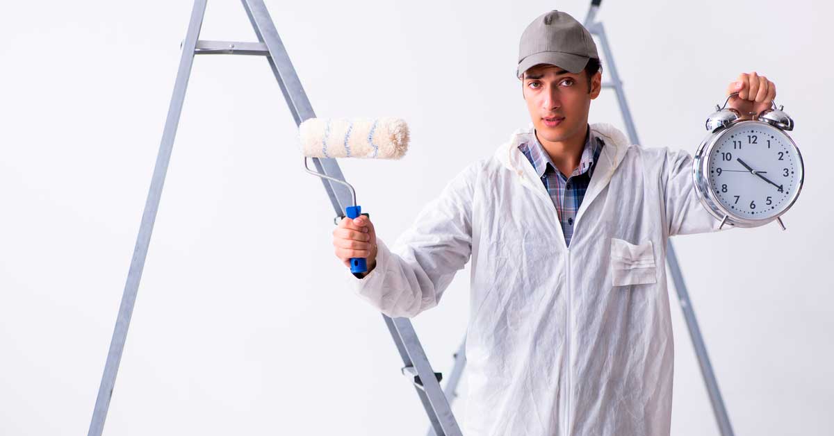 Time required for apartment renovation.