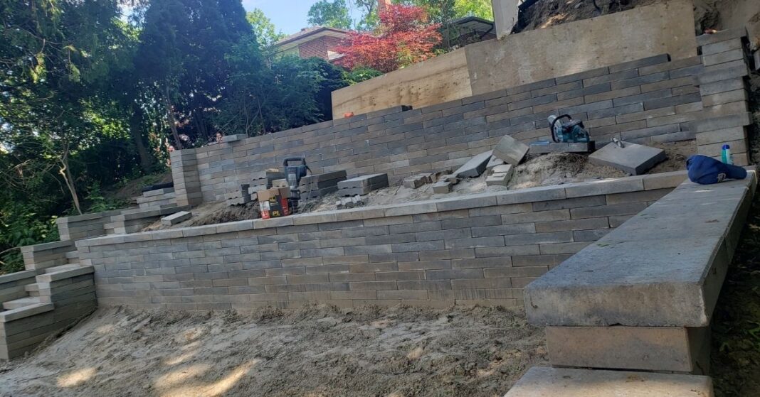How To Build a Retaining Wall on a Slope or a Hill